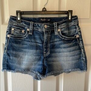Miss Me Women's Blue Denim Shorts